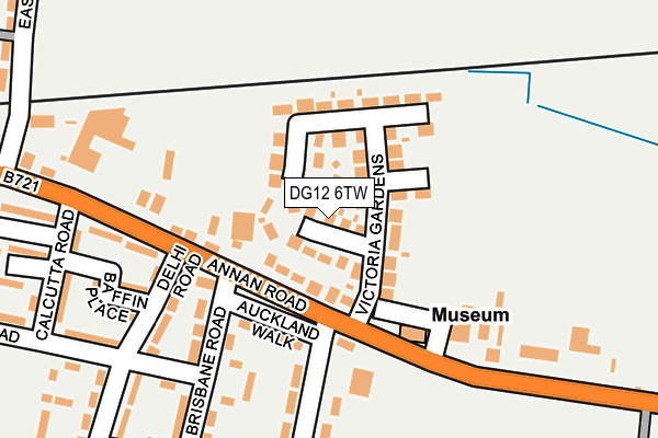 DG12 6TW map - OS OpenMap – Local (Ordnance Survey)