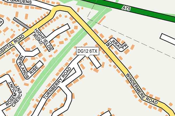 DG12 6TX map - OS OpenMap – Local (Ordnance Survey)