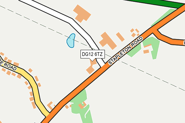 DG12 6TZ map - OS OpenMap – Local (Ordnance Survey)