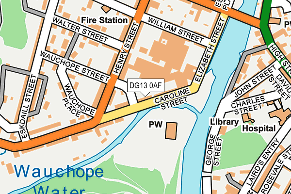 DG13 0AF map - OS OpenMap – Local (Ordnance Survey)
