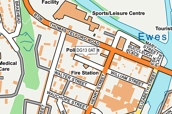 DG13 0AT map - OS OpenMap – Local (Ordnance Survey)