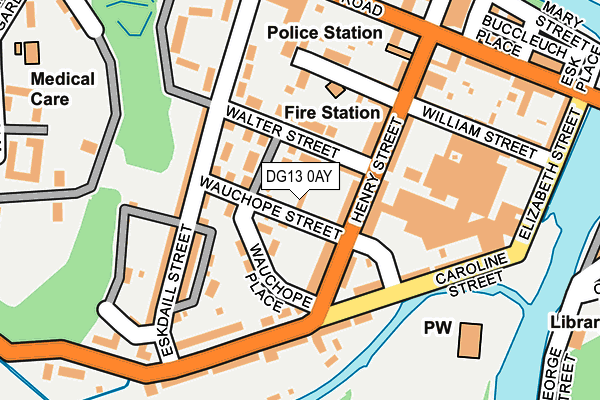 DG13 0AY map - OS OpenMap – Local (Ordnance Survey)