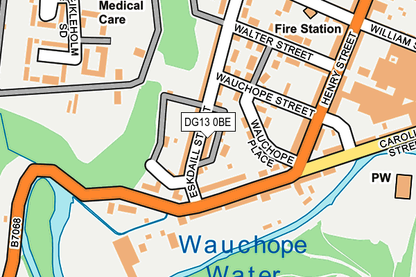 DG13 0BE map - OS OpenMap – Local (Ordnance Survey)