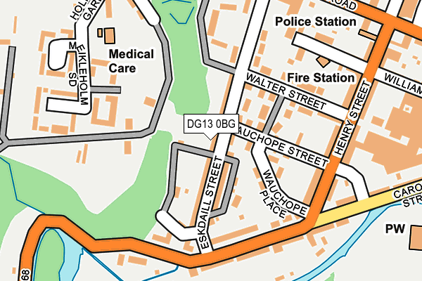DG13 0BG map - OS OpenMap – Local (Ordnance Survey)