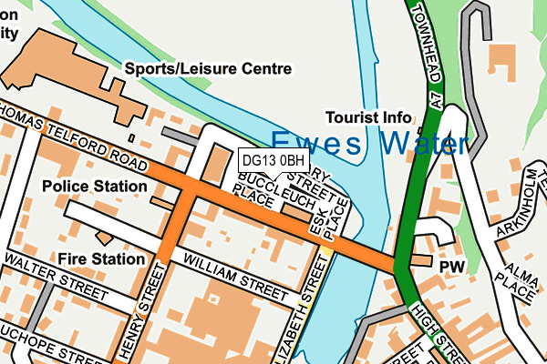 DG13 0BH map - OS OpenMap – Local (Ordnance Survey)