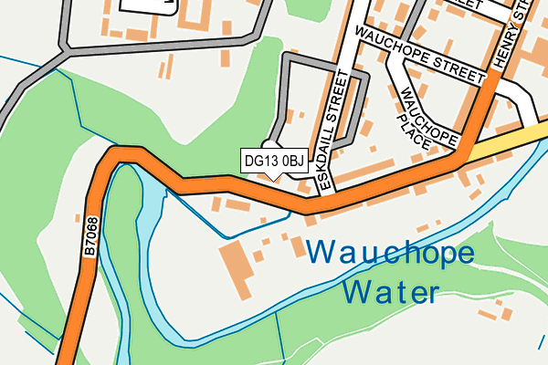 DG13 0BJ map - OS OpenMap – Local (Ordnance Survey)