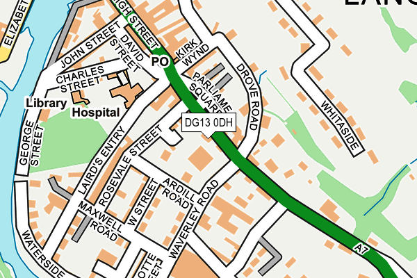 DG13 0DH map - OS OpenMap – Local (Ordnance Survey)
