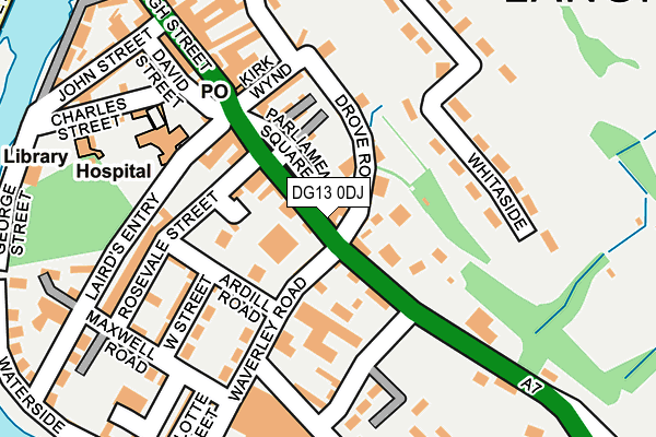 DG13 0DJ map - OS OpenMap – Local (Ordnance Survey)