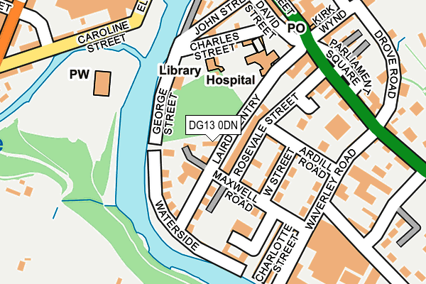 DG13 0DN map - OS OpenMap – Local (Ordnance Survey)