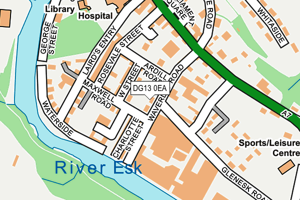 DG13 0EA map - OS OpenMap – Local (Ordnance Survey)