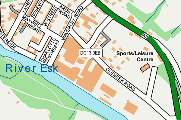 DG13 0EB map - OS OpenMap – Local (Ordnance Survey)