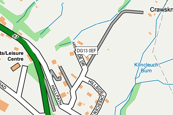 DG13 0EF map - OS OpenMap – Local (Ordnance Survey)