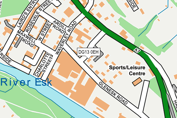 DG13 0EH map - OS OpenMap – Local (Ordnance Survey)