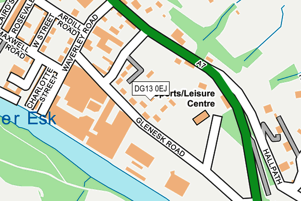 DG13 0EJ map - OS OpenMap – Local (Ordnance Survey)