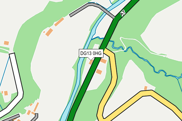 DG13 0HG map - OS OpenMap – Local (Ordnance Survey)