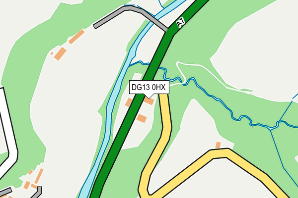 DG13 0HX map - OS OpenMap – Local (Ordnance Survey)