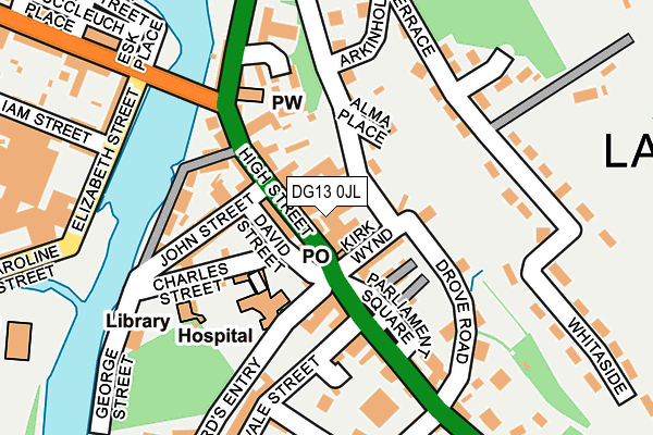 DG13 0JL map - OS OpenMap – Local (Ordnance Survey)