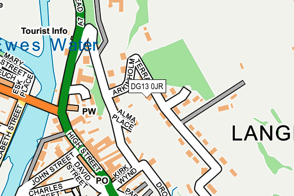 DG13 0JR map - OS OpenMap – Local (Ordnance Survey)