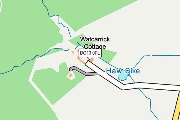 DG13 0PL map - OS OpenMap – Local (Ordnance Survey)