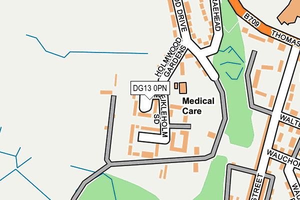 DG13 0PN map - OS OpenMap – Local (Ordnance Survey)