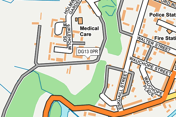 DG13 0PR map - OS OpenMap – Local (Ordnance Survey)