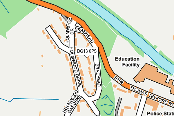 DG13 0PS map - OS OpenMap – Local (Ordnance Survey)