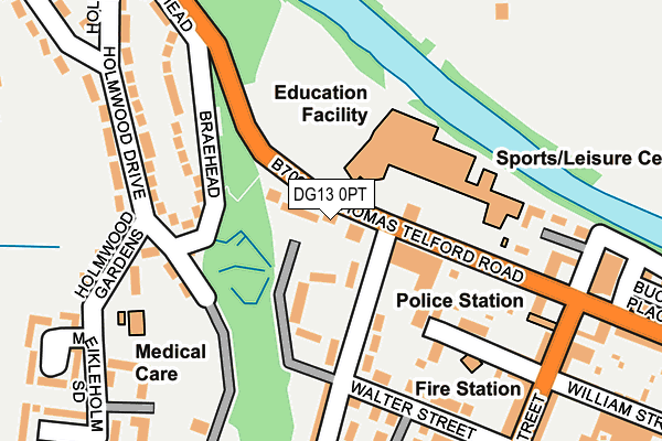 DG13 0PT map - OS OpenMap – Local (Ordnance Survey)