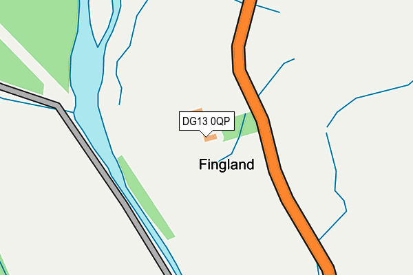 DG13 0QP map - OS OpenMap – Local (Ordnance Survey)
