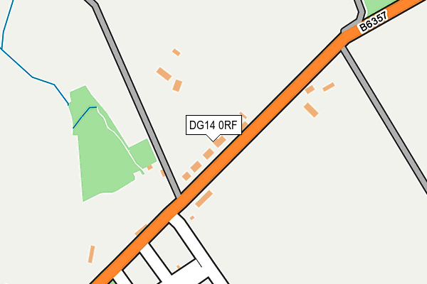 DG14 0RF map - OS OpenMap – Local (Ordnance Survey)