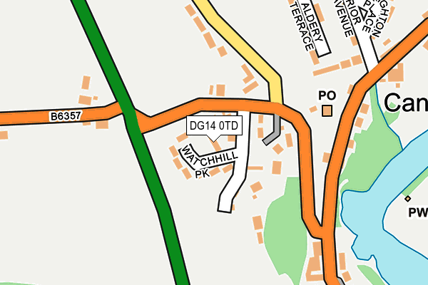 DG14 0TD map - OS OpenMap – Local (Ordnance Survey)