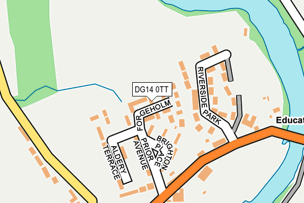 DG14 0TT map - OS OpenMap – Local (Ordnance Survey)