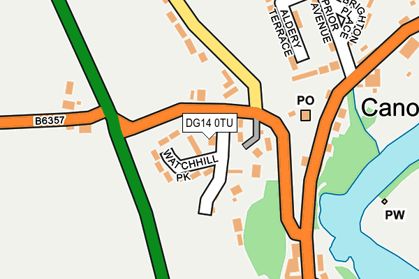 DG14 0TU map - OS OpenMap – Local (Ordnance Survey)