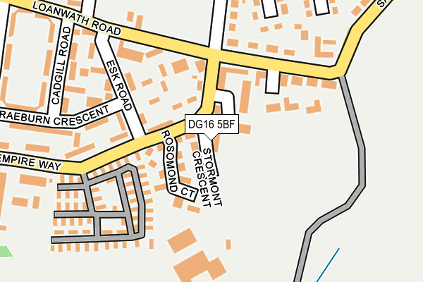 DG16 5BF map - OS OpenMap – Local (Ordnance Survey)