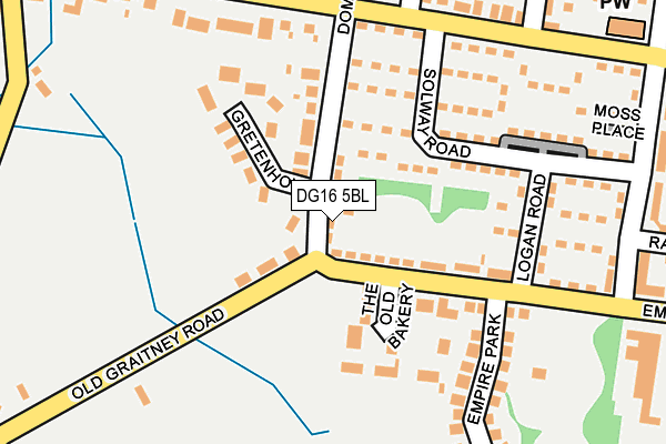 DG16 5BL map - OS OpenMap – Local (Ordnance Survey)