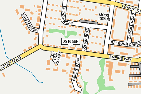DG16 5BN map - OS OpenMap – Local (Ordnance Survey)
