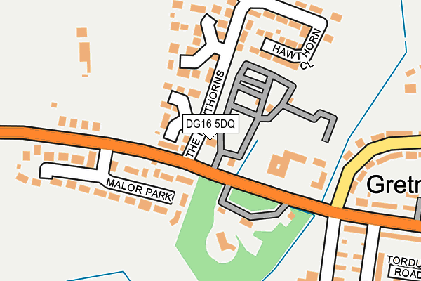 DG16 5DQ map - OS OpenMap – Local (Ordnance Survey)