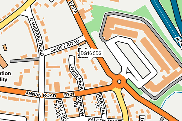 DG16 5DS map - OS OpenMap – Local (Ordnance Survey)