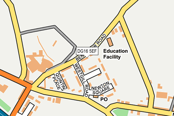 DG16 5EF map - OS OpenMap – Local (Ordnance Survey)