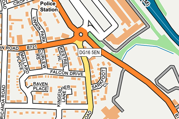 DG16 5EN map - OS OpenMap – Local (Ordnance Survey)