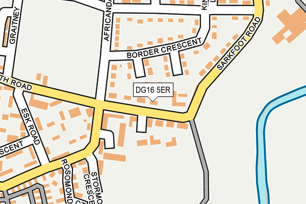 DG16 5ER map - OS OpenMap – Local (Ordnance Survey)
