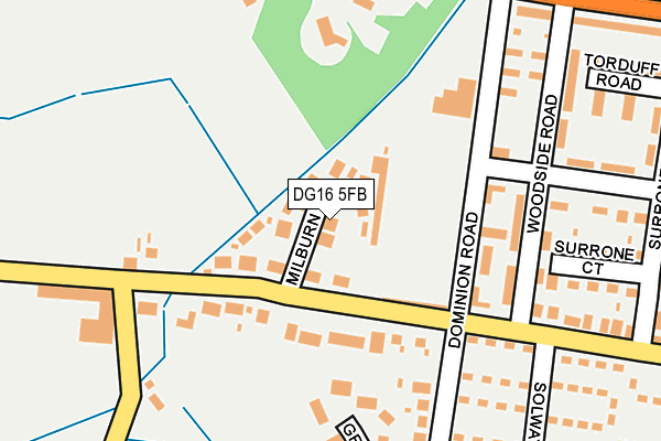 DG16 5FB map - OS OpenMap – Local (Ordnance Survey)
