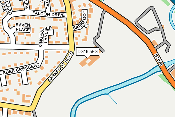 DG16 5FG map - OS OpenMap – Local (Ordnance Survey)