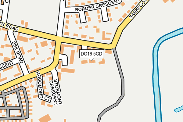 DG16 5GD map - OS OpenMap – Local (Ordnance Survey)
