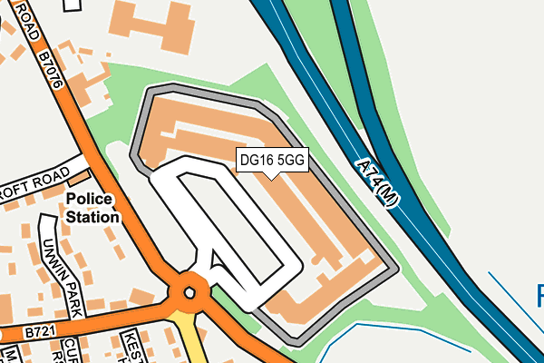 DG16 5GG map - OS OpenMap – Local (Ordnance Survey)