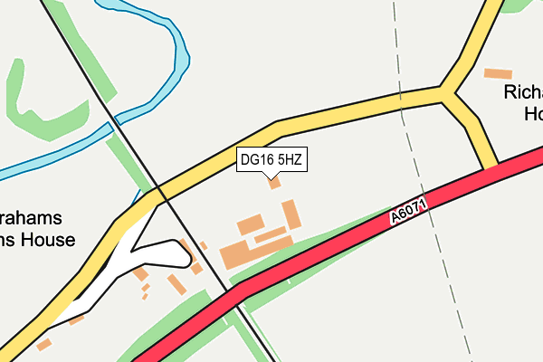 DG16 5HZ map - OS OpenMap – Local (Ordnance Survey)