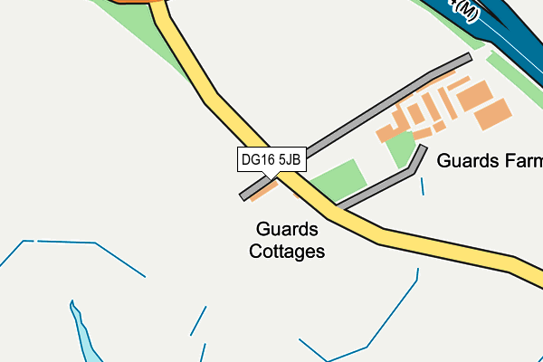 DG16 5JB map - OS OpenMap – Local (Ordnance Survey)