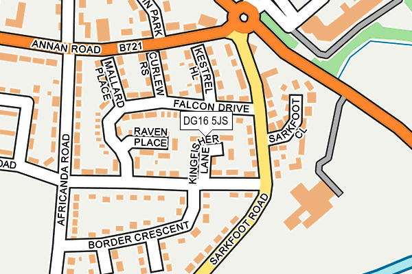 DG16 5JS map - OS OpenMap – Local (Ordnance Survey)