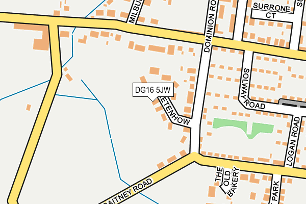 DG16 5JW map - OS OpenMap – Local (Ordnance Survey)