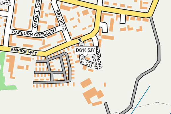 DG16 5JY map - OS OpenMap – Local (Ordnance Survey)