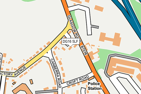 DG16 5LF map - OS OpenMap – Local (Ordnance Survey)